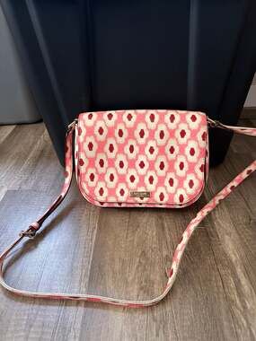 Kate Spade Laurel Way Large Carsen Ikat Posy Printed Crossbody Bag